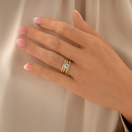 Evermore Enhancer Ring with 0.40 Carat TW Diamonds in 14kt Yellow Gold Evermore Enhancer Ring with 0.40 Carat TW Diamonds in 14kt Yellow Gold