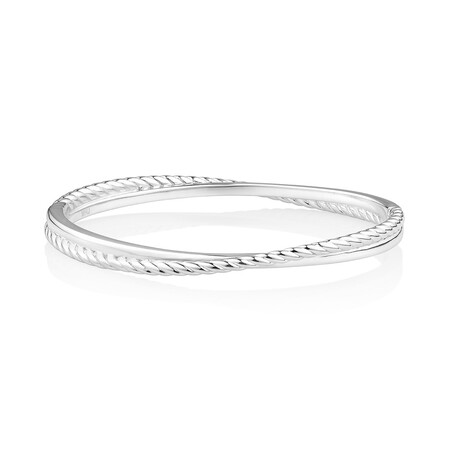 63mm Twist Bangle in Sterling Silver 63mm Twist Bangle in Sterling Silver