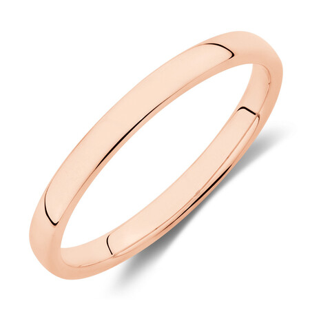 High Domed Wedding Band in 10ct Rose Gold High Domed Wedding Band in 10ct Rose Gold