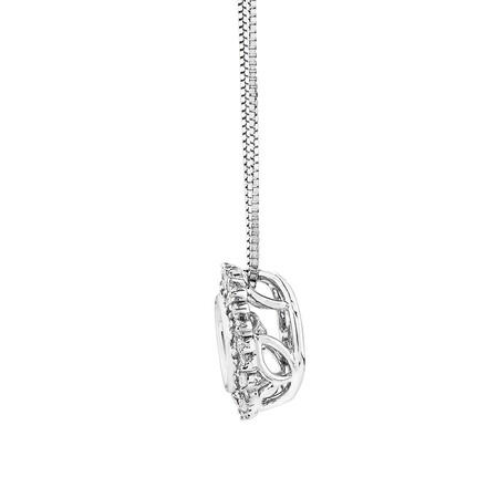 Everlight Fancy Pendant with 0.40 Carat TW of Diamonds in 10kt White Gold Everlight Fancy Pendant with 0.40 Carat TW of Diamonds in 10kt White Gold