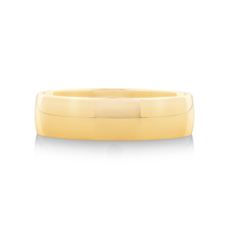 Half Round Wedding Band in 10kt Yellow Gold Half Round Wedding Band in 10kt Yellow Gold