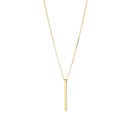 Vertical Bar Necklace in 10kt Yellow Gold Vertical Bar Necklace in 10kt Yellow Gold