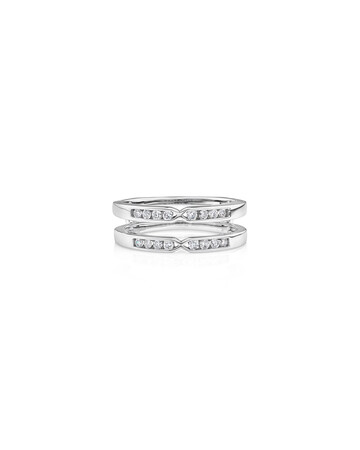 Enhancer Ring with 1/4 Carat TW of Diamonds in 10kt White Gold Enhancer Ring with 1/4 Carat TW of Diamonds in 10kt White Gold