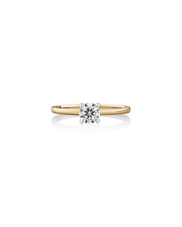 Southern Star Solitaire Engagement Ring with a 0.50 Carat TW Diamond in 18kt Yellow & White Gold Southern Star Solitaire Engagement Ring with a 0.50 Carat TW Diamond in 18kt Yellow & White Gold