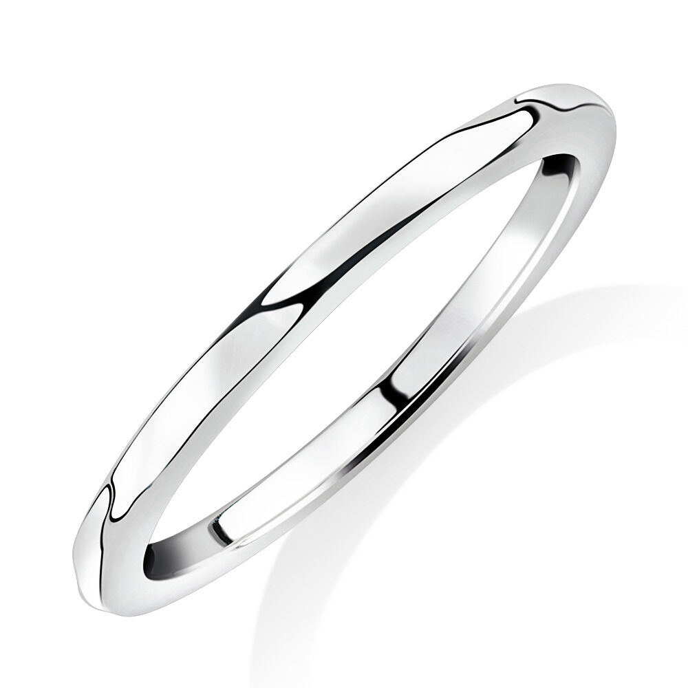 Hammered Finish Ring in Sterling Silver