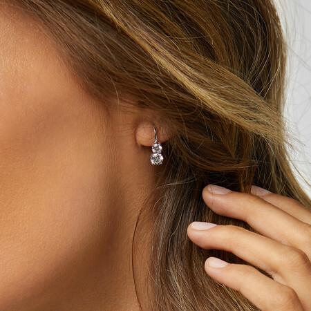 Laboratory-Created 1.50 Carat TW Diamond Drop Earrings in 10ct White Gold Laboratory-Created 1.50 Carat TW Diamond Drop Earrings in 10ct White Gold