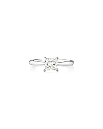Evermore Certified Solitaire Ring With 1 Carat TW Diamond In 14ct White Gold Evermore Certified Solitaire Ring With 1 Carat TW Diamond In 14ct White Gold
