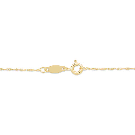 45cm (18") Hollow Singapore Chain in 10kt Yellow Gold 45cm (18") Hollow Singapore Chain in 10kt Yellow Gold