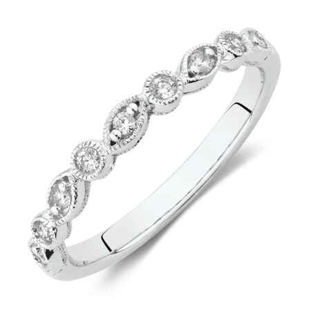 Evermore Wedding Band with Diamonds in 10ct White Gold Evermore Wedding Band with Diamonds in 10ct White Gold