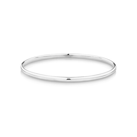 67mm Solid Bangle in Sterling Silver
