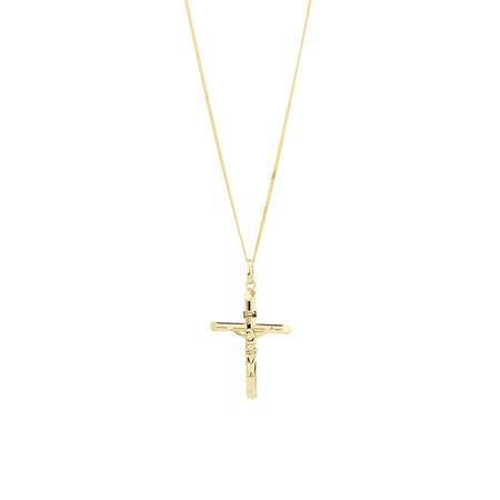 Crucifix Cross Pendant in 10ct Yellow Gold Crucifix Cross Pendant in 10ct Yellow Gold