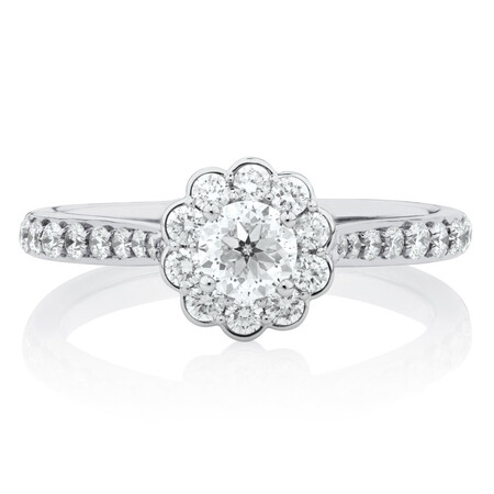 Southern Star Engagement Ring with 3/4 Carat TW of Diamonds in 14ct White Gold Southern Star Engagement Ring with 3/4 Carat TW of Diamonds in 14ct White Gold