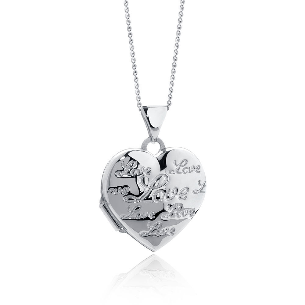 Heart Locket in Sterling Silver
