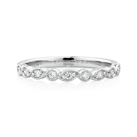 Evermore Wedding Band with Diamonds in 10ct White Gold Evermore Wedding Band with Diamonds in 10ct White Gold