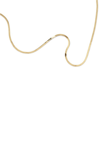 45cm (18”) 2mm-2.5mm Width Herringbone Chain in 10kt Yellow Gold 45cm (18”) 2mm-2.5mm Width Herringbone Chain in 10kt Yellow Gold