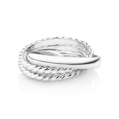 Triple Band Ring in Sterling Silver Triple Band Ring in Sterling Silver