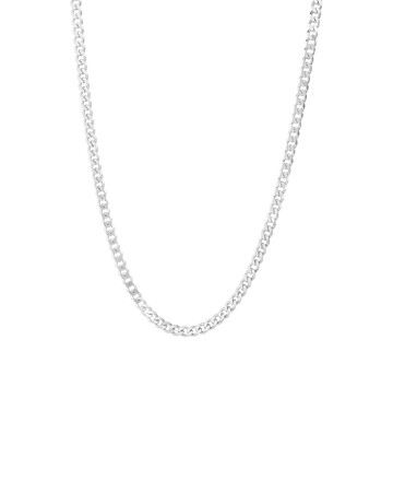 60cm (24") 5mm-5.5mm Width Curb Chain in Sterling Silver 60cm (24") 5mm-5.5mm Width Curb Chain in Sterling Silver