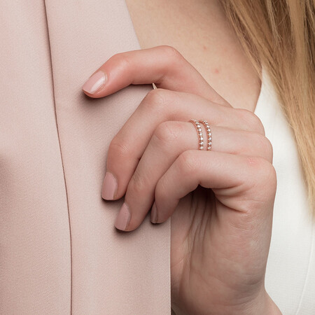 Enhancer Ring With 1/4 Carat TW Of Diamonds In 10kt Rose Gold Enhancer Ring With 1/4 Carat TW Of Diamonds In 10kt Rose Gold