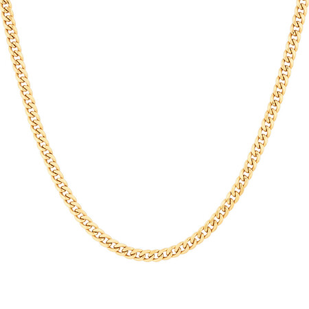 45cm (18”) 4.5mm Width Miami Curb Chain in 10kt Yellow Gold 45cm (18”) 4.5mm Width Miami Curb Chain in 10kt Yellow Gold