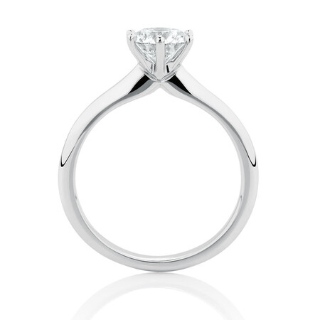 Solitaire Engagement Ring with a 1 Carat TW Certified Diamond in 18ct White Gold Solitaire Engagement Ring with a 1 Carat TW Certified Diamond in 18ct White Gold