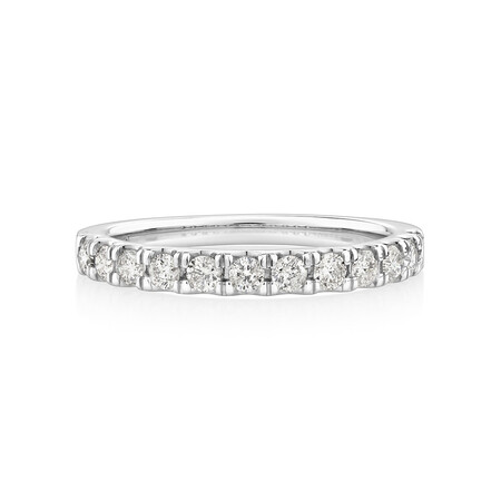 Wedding Band with 1/2 Carat TW of Diamonds in 14kt White Gold Wedding Band with 1/2 Carat TW of Diamonds in 14kt White Gold