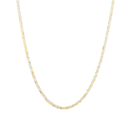 45cm (18") Fancy Chain in 10kt Yellow & White Gold 45cm (18") Fancy Chain in 10kt Yellow & White Gold