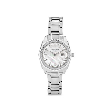 Ladies Mother of Pearl Watch with 0.28 Carat TW of Diamonds in Stainless Steel