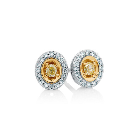 Stud Earrings with 0.30 Carat TW of Diamonds in 10ct White Gold Stud Earrings with 0.30 Carat TW of Diamonds in 10ct White Gold
