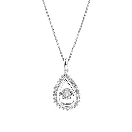 Everlight Pendant with 0.38 Carat TW Of Diamonds in 10ct White Gold Everlight Pendant with 0.38 Carat TW Of Diamonds in 10ct White Gold
