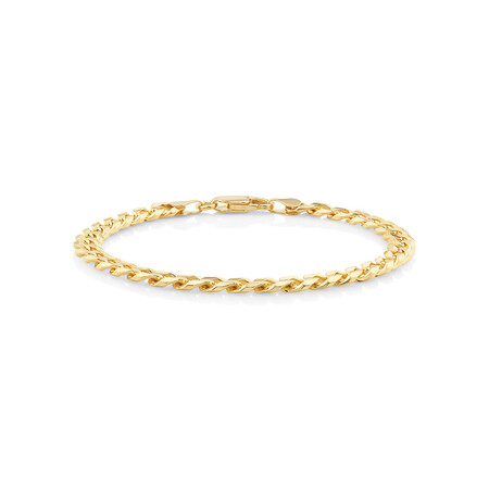 21cm (8.5") 6mm-6.5mm Width Curb Bracelet in 10kt Yellow Gold 21cm (8.5") 6mm-6.5mm Width Curb Bracelet in 10kt Yellow Gold