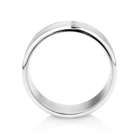 Wedding Band in 10ct White Gold Wedding Band in 10ct White Gold
