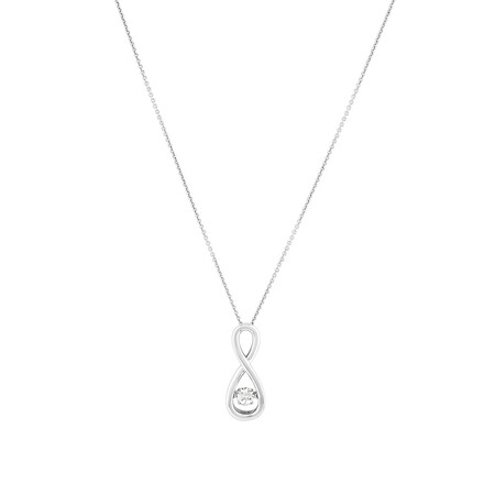 Everlight Pendant with a Diamond in Sterling Silver Everlight Pendant with a Diamond in Sterling Silver