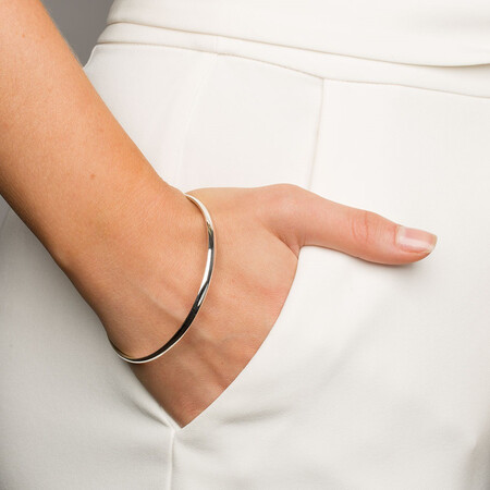 67mm Solid Bangle in Sterling Silver 67mm Solid Bangle in Sterling Silver