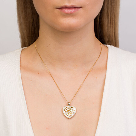 Enhancer Pendant with 0.30 Carat TW of Diamonds in 10ct Yellow Gold Enhancer Pendant with 0.30 Carat TW of Diamonds in 10ct Yellow Gold
