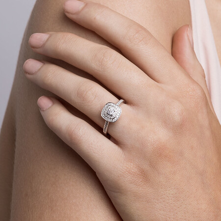Whitefire Engagement Ring with 1/2 Carat TW of Diamonds in 18ct White & 22ct Yellow Gold Whitefire Engagement Ring with 1/2 Carat TW of Diamonds in 18ct White & 22ct Yellow Gold
