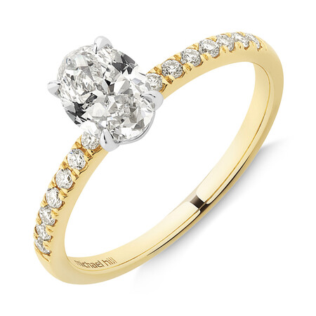 Southern Star Engagement Ring with 0.85 Carat TW of Diamonds in 18kt Yellow & White Gold Southern Star Engagement Ring with 0.85 Carat TW of Diamonds in 18kt Yellow & White Gold