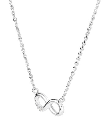 45cm (17") Infinity Necklace with Cubic Zirconia in Sterling Silver 45cm (17") Infinity Necklace with Cubic Zirconia in Sterling Silver