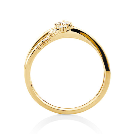 Scatter Ring with 0.15 Carat TW of Diamonds in 10ct Yellow Gold Scatter Ring with 0.15 Carat TW of Diamonds in 10ct Yellow Gold