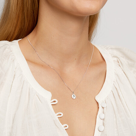 Cancer Zodiac Pendant in Sterling Silver Cancer Zodiac Pendant in Sterling Silver
