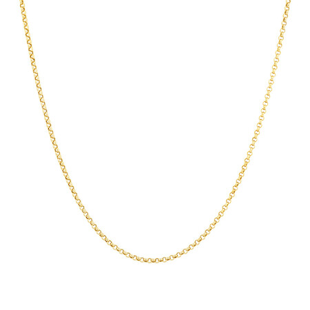 60cm (24") Hollow Belcher Chain in 10ct Yellow Gold 60cm (24") Hollow Belcher Chain in 10ct Yellow Gold