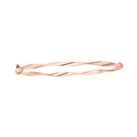 Twist Bangle in 10ct Rose Gold Twist Bangle in 10ct Rose Gold