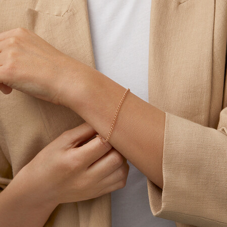 19cm (7.5") 2mm-2.5mm Width Belcher Bracelet in 10kt Rose Gold 19cm (7.5") 2mm-2.5mm Width Belcher Bracelet in 10kt Rose Gold