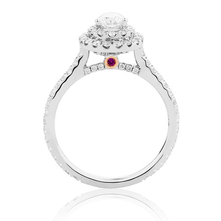 Sir Michael Hill Designer Bridal Double Halo Engagement Ring with 1.20 Carat TW of Diamonds in 14ct White Gold Sir Michael Hill Designer Bridal Double Halo Engagement Ring with 1.20 Carat TW of Diamonds in 14ct White Gold