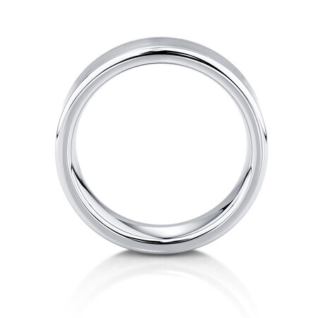 Men's Ring in Grey Sapphire Tungsten Men's Ring in Grey Sapphire Tungsten