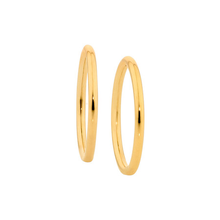 12mm Sleeper Earrings in 10kt Yellow Gold 12mm Sleeper Earrings in 10kt Yellow Gold