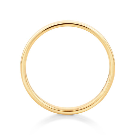 Half Round Wedding Band in 10kt Yellow Gold Half Round Wedding Band in 10kt Yellow Gold
