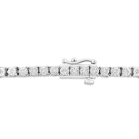 Tennis Bracelet with 0.25 Carat TW of Diamonds in Sterling Silver Tennis Bracelet with 0.25 Carat TW of Diamonds in Sterling Silver