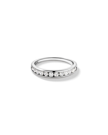 Wedding Band with 1/2 Carat TW of Diamonds in 10ct White Gold Wedding Band with 1/2 Carat TW of Diamonds in 10ct White Gold