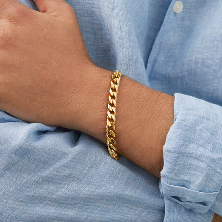 23cm (9.5") Curb Bracelet in 10kt Yellow Gold 23cm (9.5") Curb Bracelet in 10kt Yellow Gold