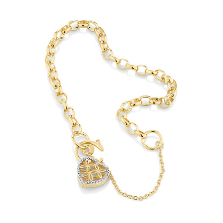 19cm (7.5") 4.5mm-5mm Width Diamond Set Belcher Bracelet in 10kt Yellow Gold 19cm (7.5") 4.5mm-5mm Width Diamond Set Belcher Bracelet in 10kt Yellow Gold